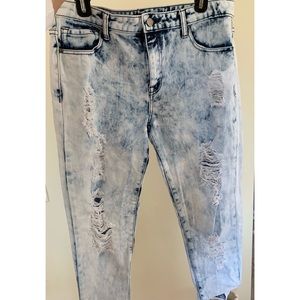 Forever 21 acid wash jeans!